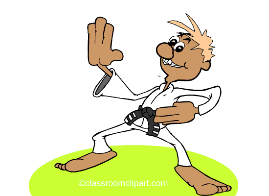 Sports Animated Clipart: karate_guy_812cc : Classroom Clipart