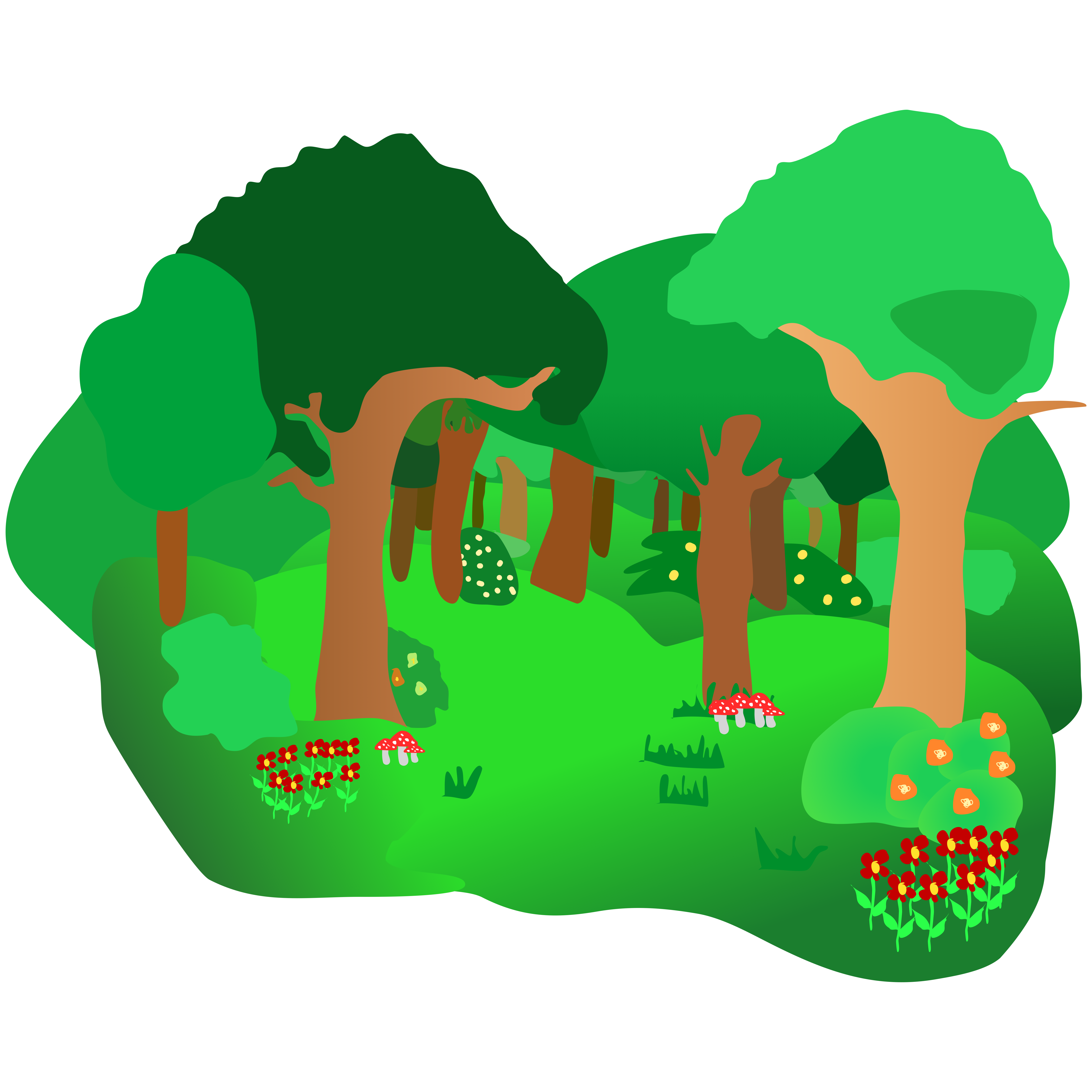 Forest image - vector clip art online, royalty free & public domain