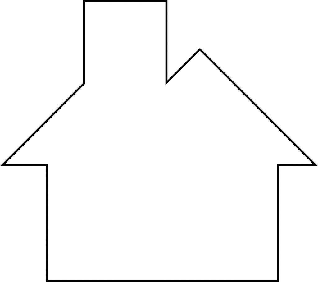 Roof Outline Clip Art - arts gallery