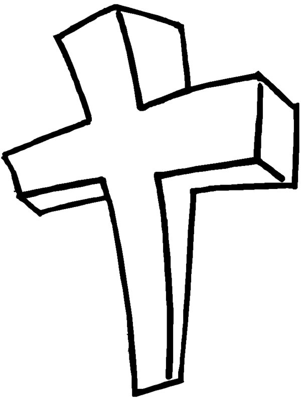 Cross Coloring Pages Picture 1   Printable Jesus Bible Coloring ...