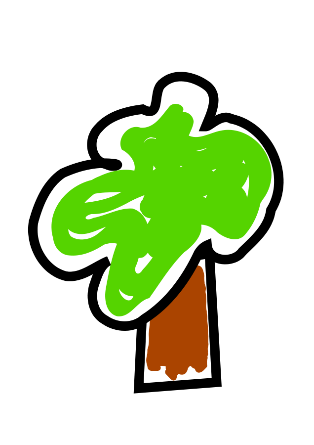 Stupid Comic Tree Clipart, vector clip art online, royalty free ...
