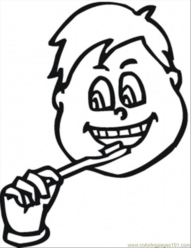 Brushing Teeth Coloring Pages - Free Printable Coloring Pages ...