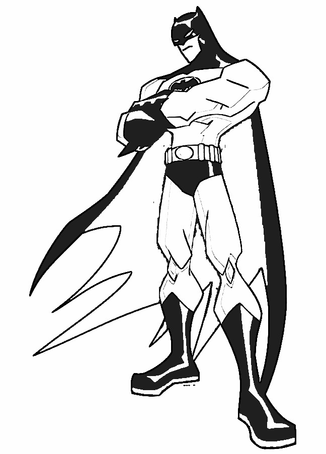 Batman Super Hero Cartoon Coloring Pages - Free Download Wallpaper ...