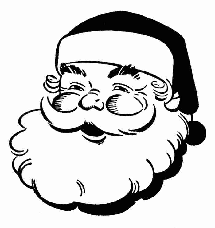 xmas clip art black and white - photo #10