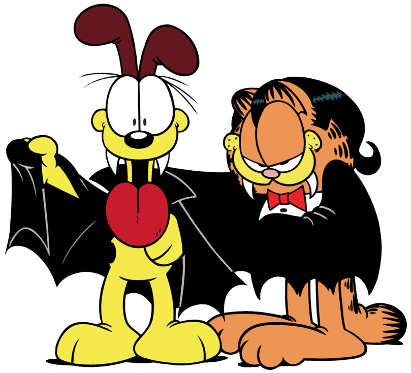 Halloween Garfield & Odie Cartoon Character Clipart Picture Image ...