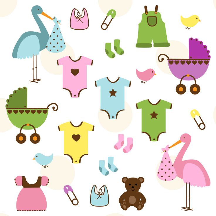 Baby Clip Art Clipart, Boy and Girl Baby Shower Clip Art Clipart - Co…