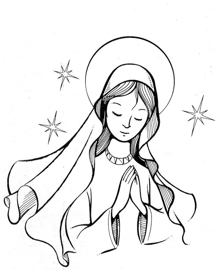 hail mary prayer for children coloring pages - photo #33