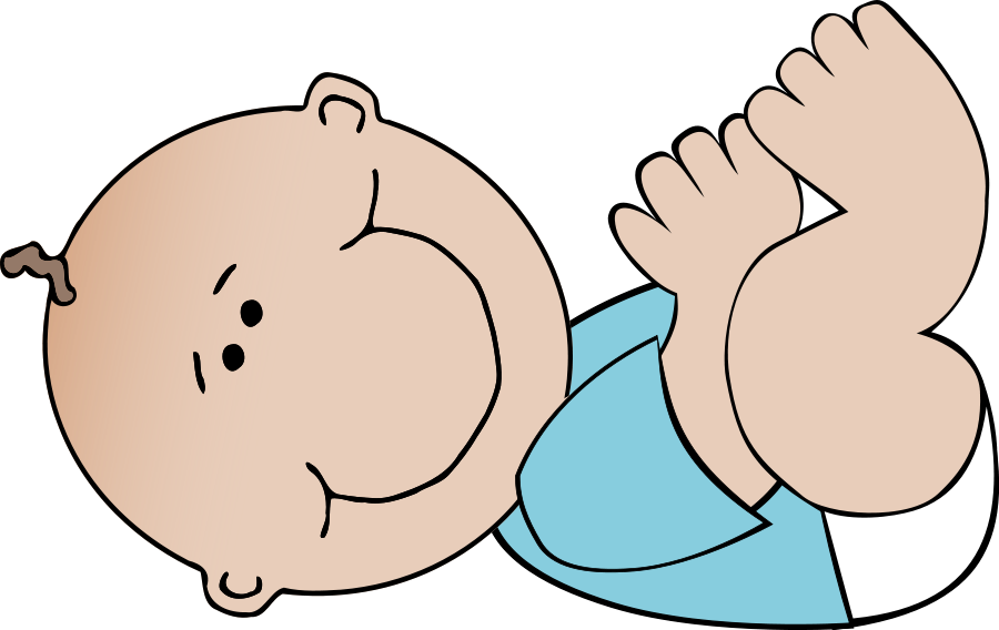 Baby boy lying Clipart, vector clip art online, royalty free ...