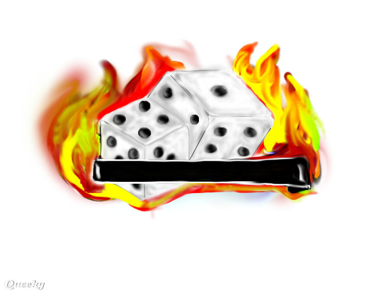Rolling Dice Flames