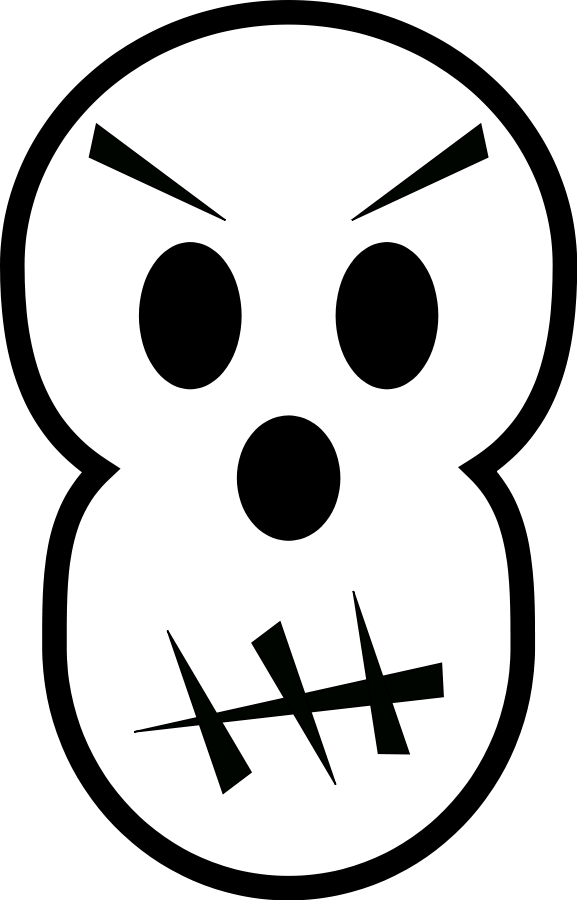 Angry skull SVG Vector file, vector clip art svg file