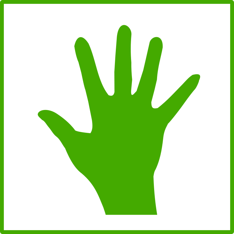 Eco Green Hand Icon Clip Art Download