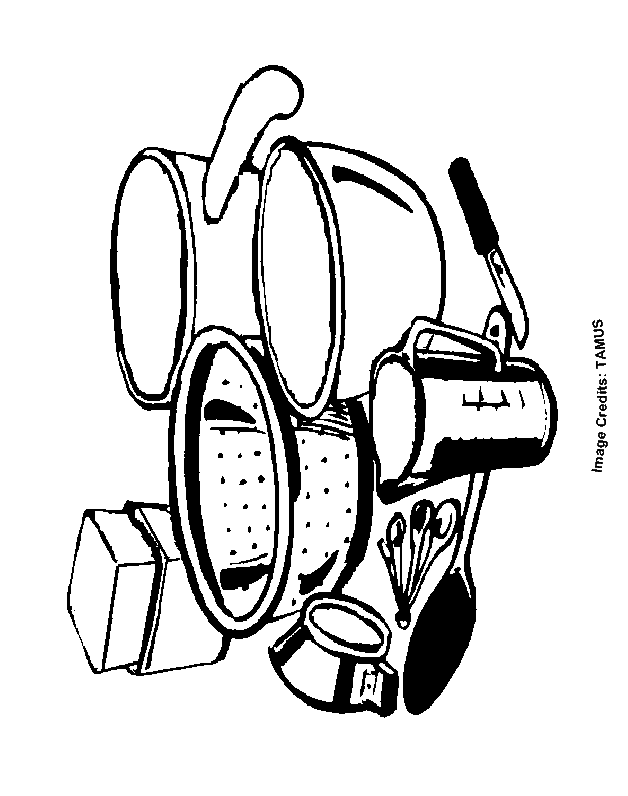 Cooking Utensils - Free Coloring Pages for Kids - Printable ...