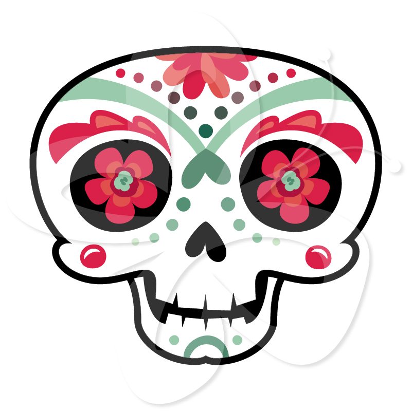 Sugar Skulls Day of the Dead - Creative Clipart Collection