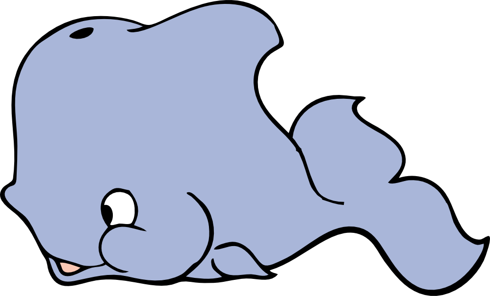 clipartist.net » Clip Art » cute whale super duper SVG