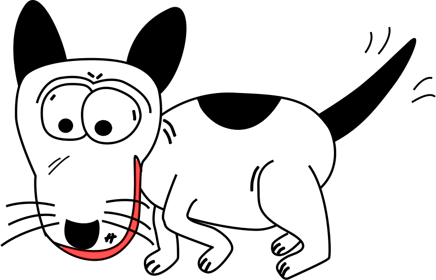 Cartoon Dog medium 600pixel clipart, vector clip art