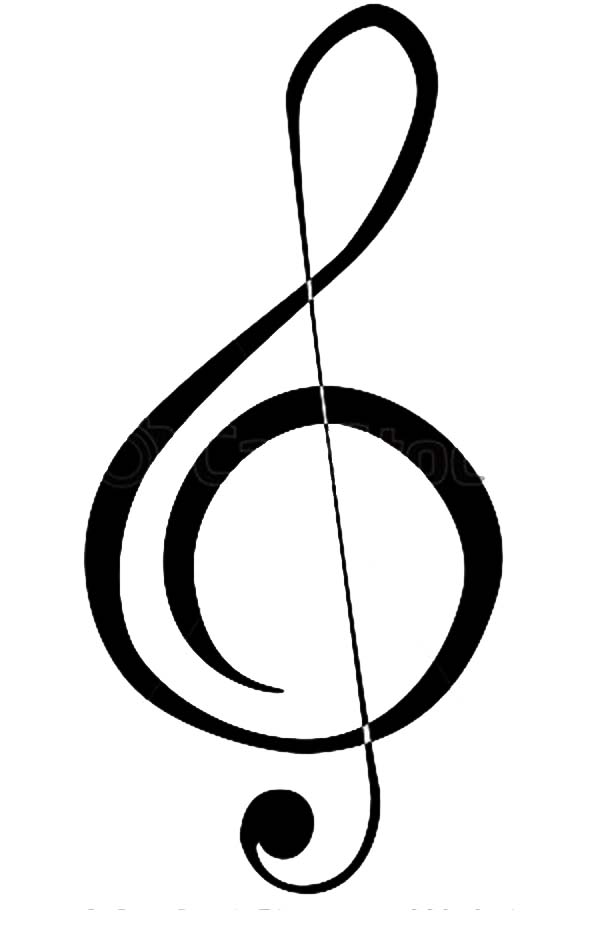 How to Draw a Treble Clef Coloring Page: How to Draw a Treble Clef ...