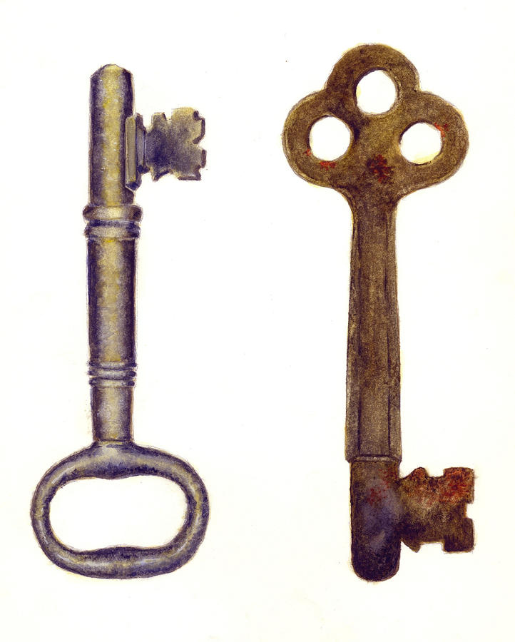 Antique Keys Art for Sale
