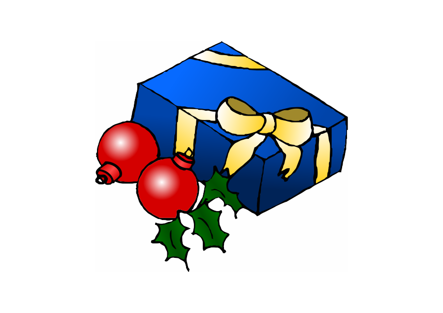Christmas Present Clipart, vector clip art online, royalty free ...