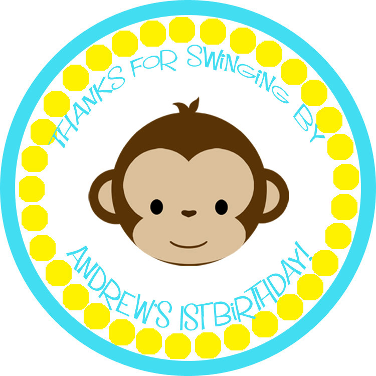 Popular items for monkey boy birthday on Etsy