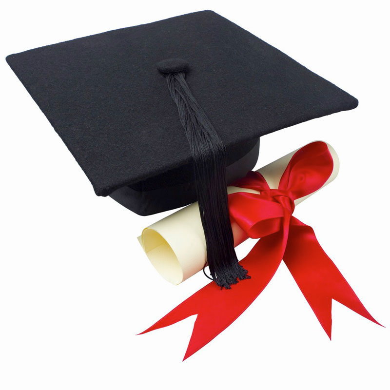 free clipart graduation cap and diploma - photo #30