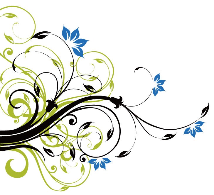 Swirl Floral Decoration Background Vector Graphic | Free Vector ...