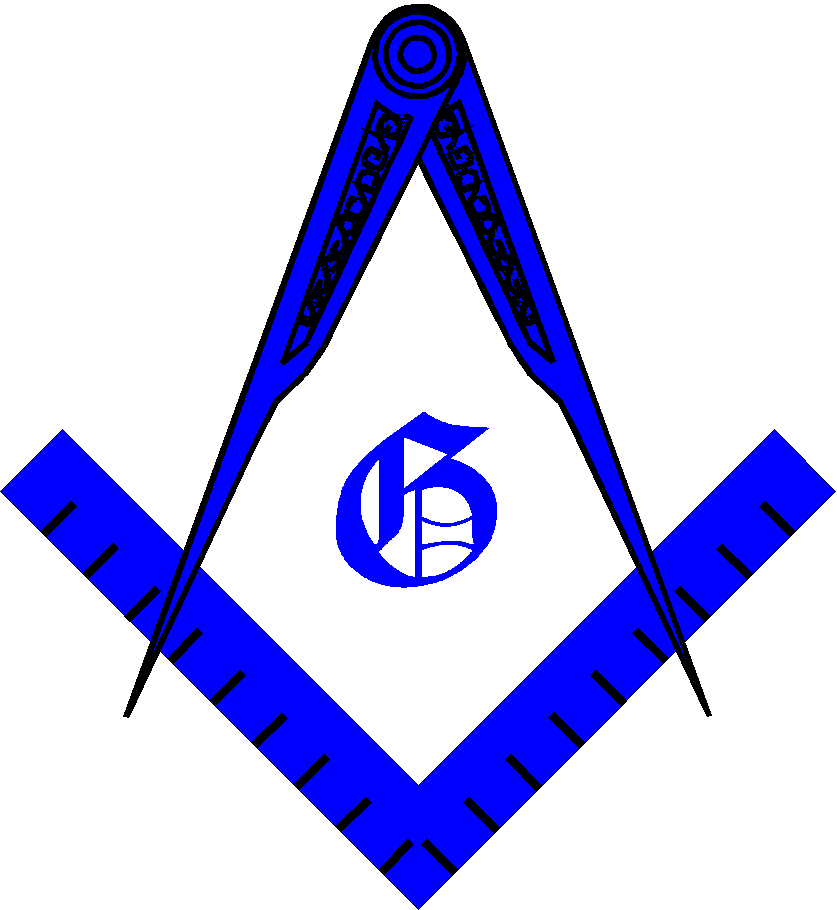 Masonic Clipart and Freemason Symbols - Square and Compasses