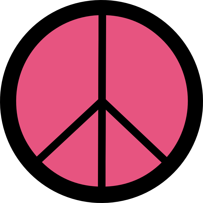 Dark Pink Peace Symbol 12 dweeb peacesymbol.org Peace Symbol Peace ...