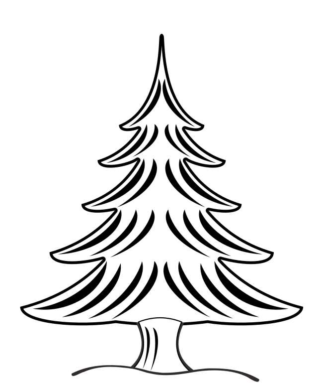 christmas tree clip art black | HD Wallpaper and Download Free ...