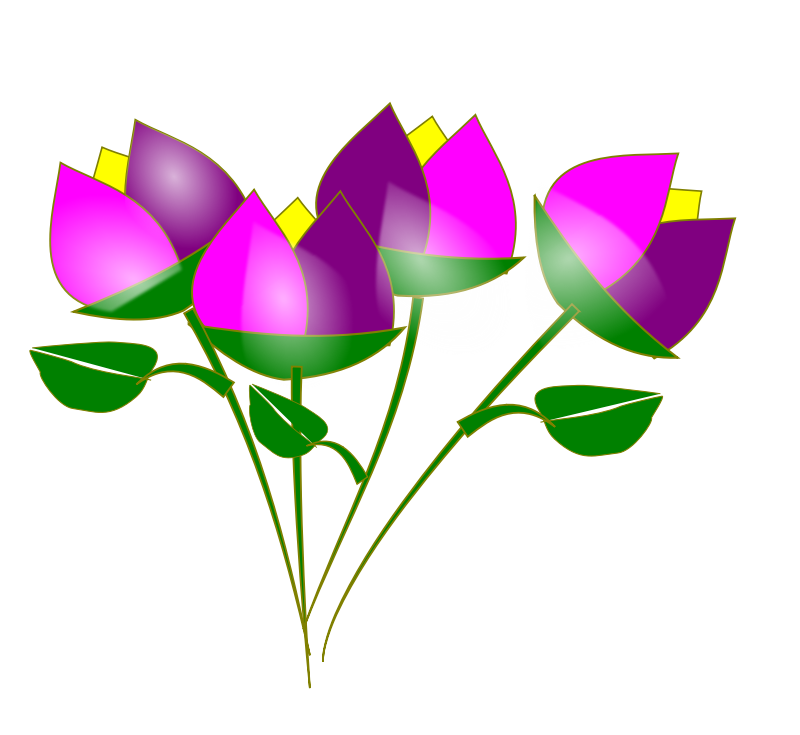 Free to Use & Public Domain Flowers Clip Art