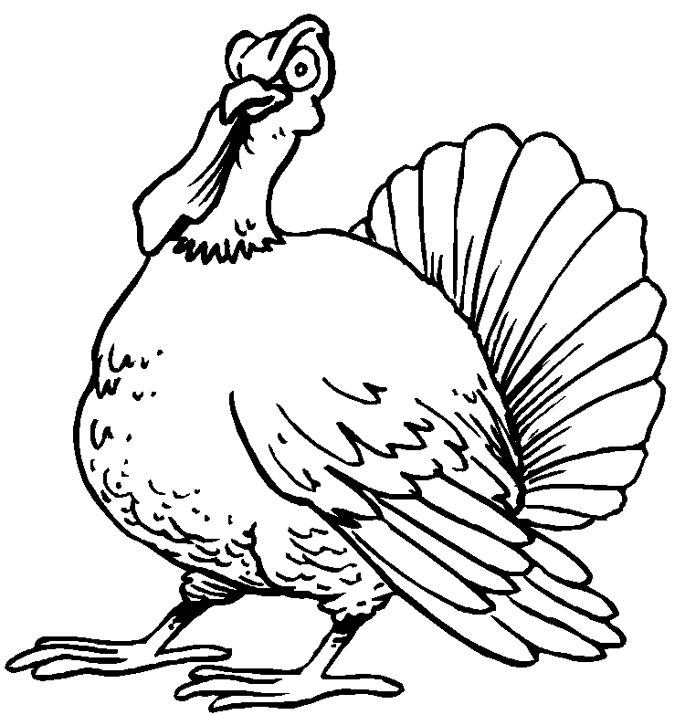Thanksgiving Coloring Sheet: Turkey