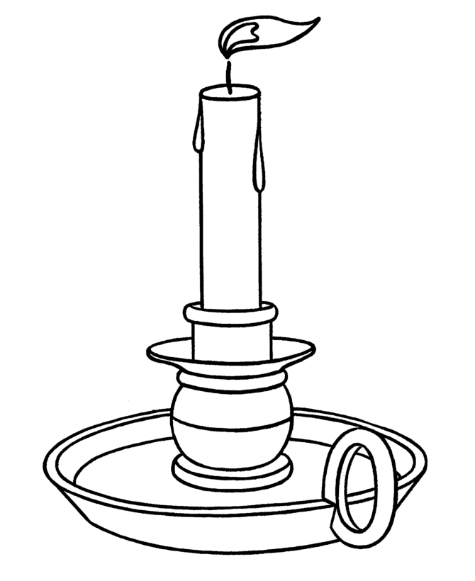 Christmas Candles Coloring pages - Christmas Candle in the wind ...