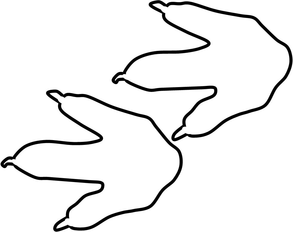 Dinosaur Footprint Template - Cliparts.co