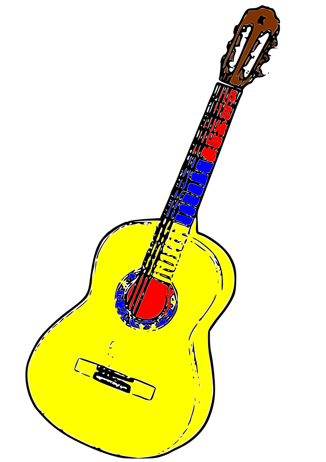Bass Guitar medium 600pixel clipart, vector clip art