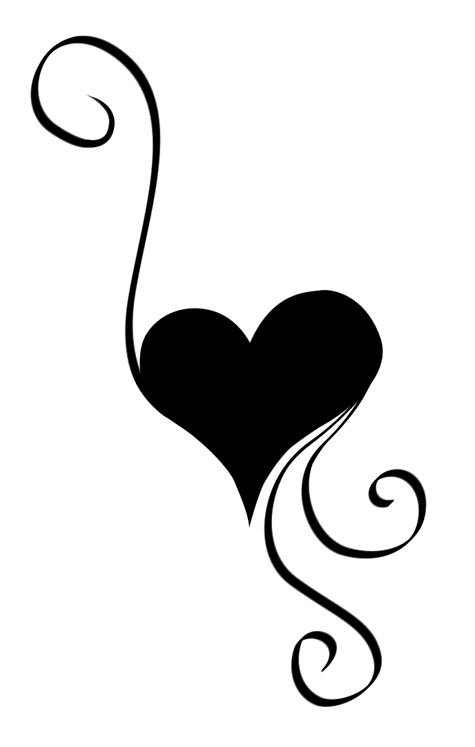 Swirl Heart Tattoo - ClipArt Best
