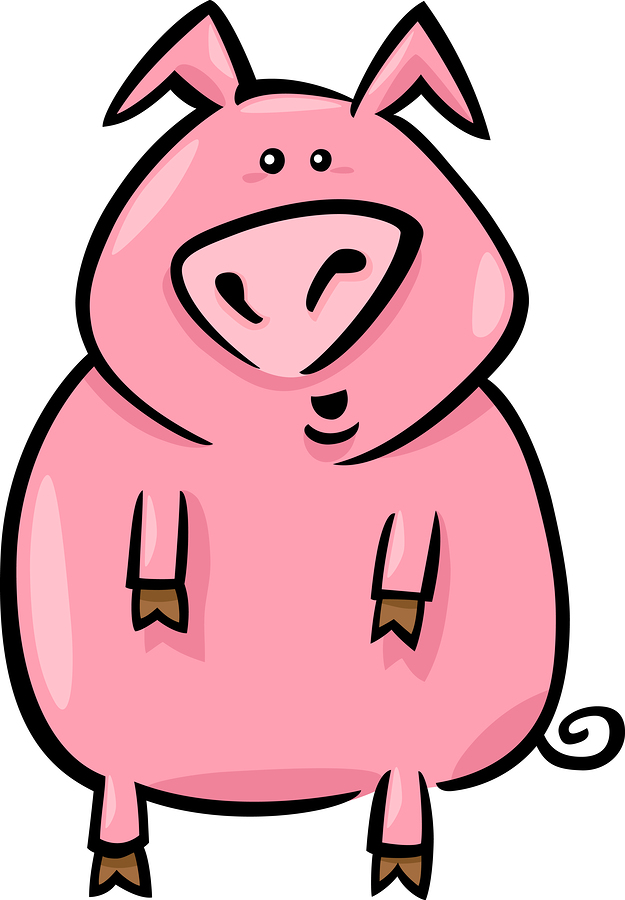 cartoon illustration of farm pig | AmSpirit Business Connections