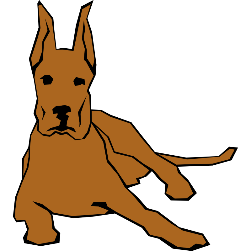Clipart - Dog (Simple Drawing)