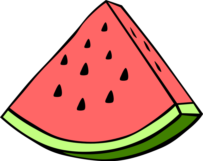 Free Stock Photos | Illustration of a watermelon slice | # 14519 ...