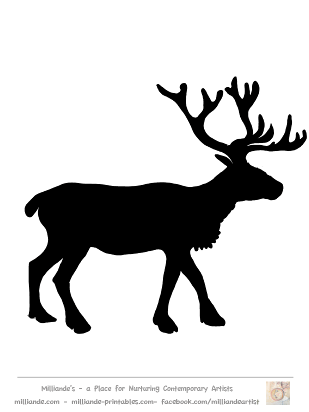 Free Reindeer Clipart Silhouettes,Reindeer Crafts & Reindeer Clip ...