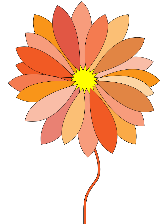 Cartoon Flower SVG Vector file, vector clip art svg file ...