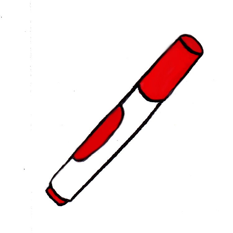 Marker Clipart Black And White