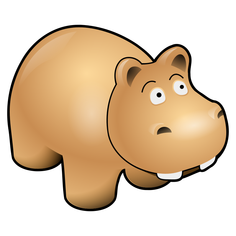 Free Cute Hippo Clip Art