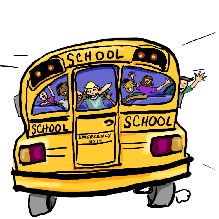 free animated school bus clipart - photo #41