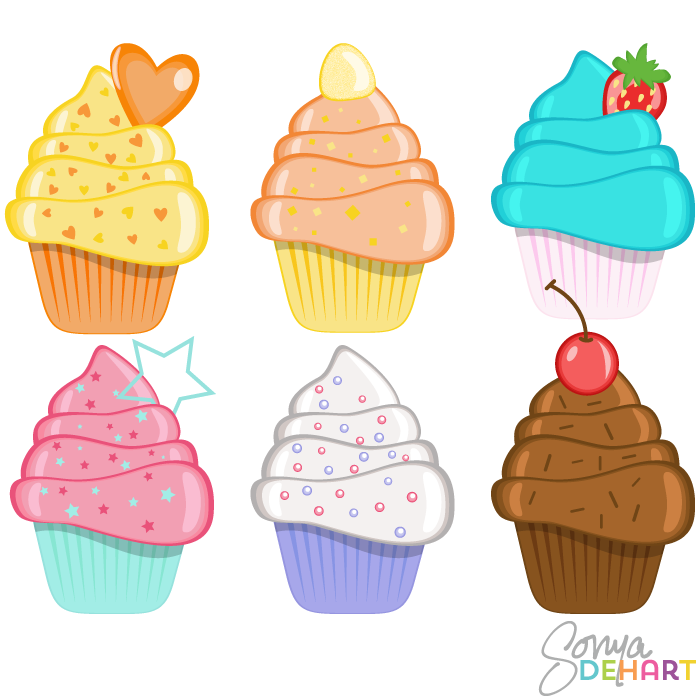 eatingrecipe.com Cupcake Birthday Clipart