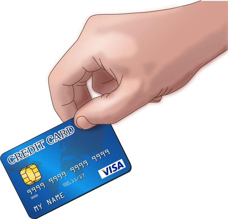 Free Paying with a Credit Card Clip Art