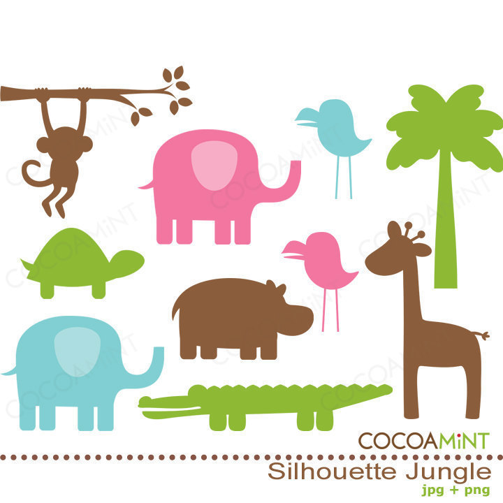 clipart of baby jungle animals - photo #48