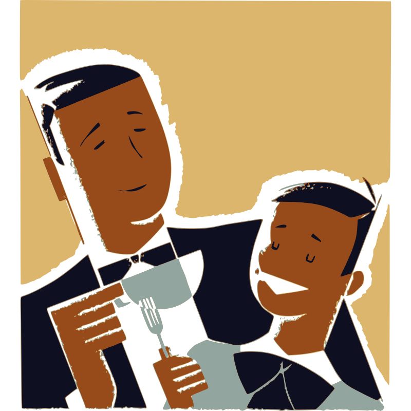 Clipart - Father and Son