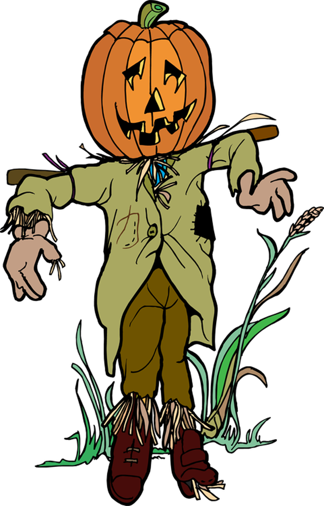 Halloween Pumpkin Scarecrow