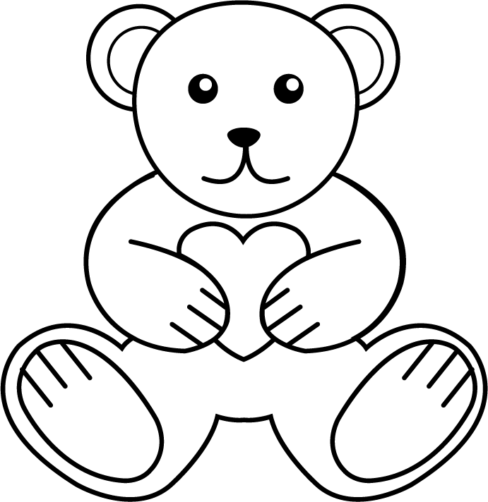 Free Clip-Art: Holiday Clip-Art » Valentines Day » Teddy with Heart (