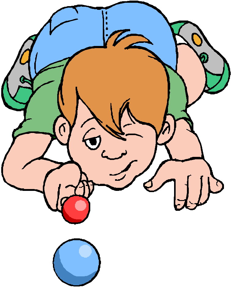 Playing marbles Clip Art