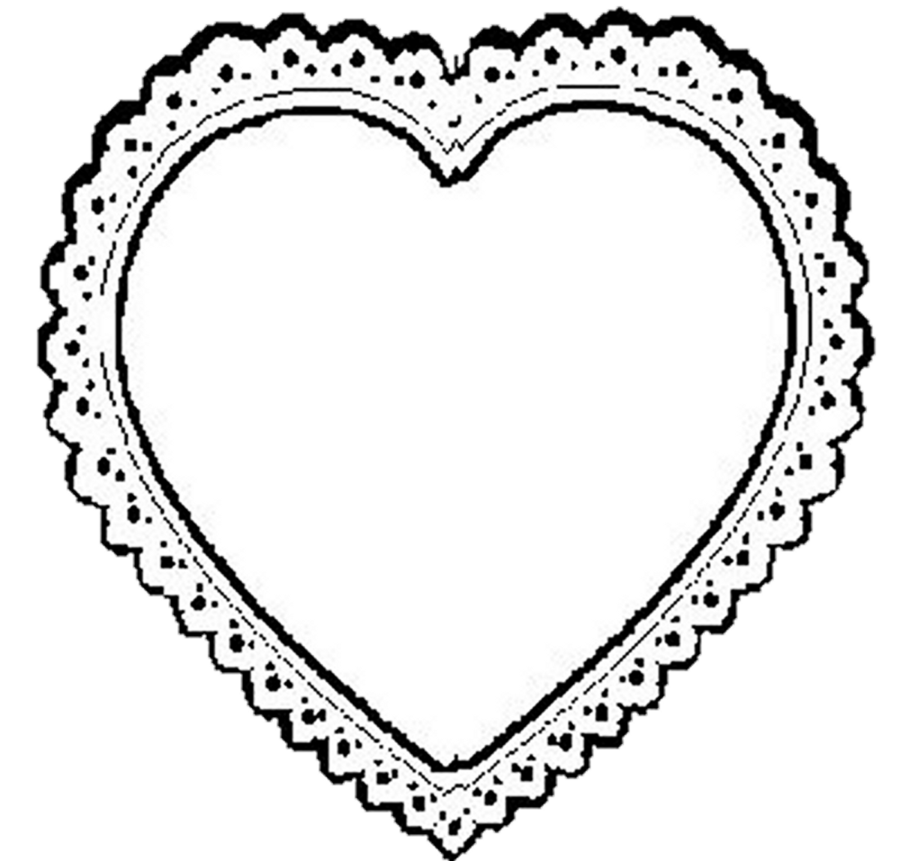BW Lace Heart png by Bnspyrd